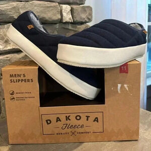 Dakota Fleece Memory foam,fleece lined slippers,indoor/outdoor outsole, puffer